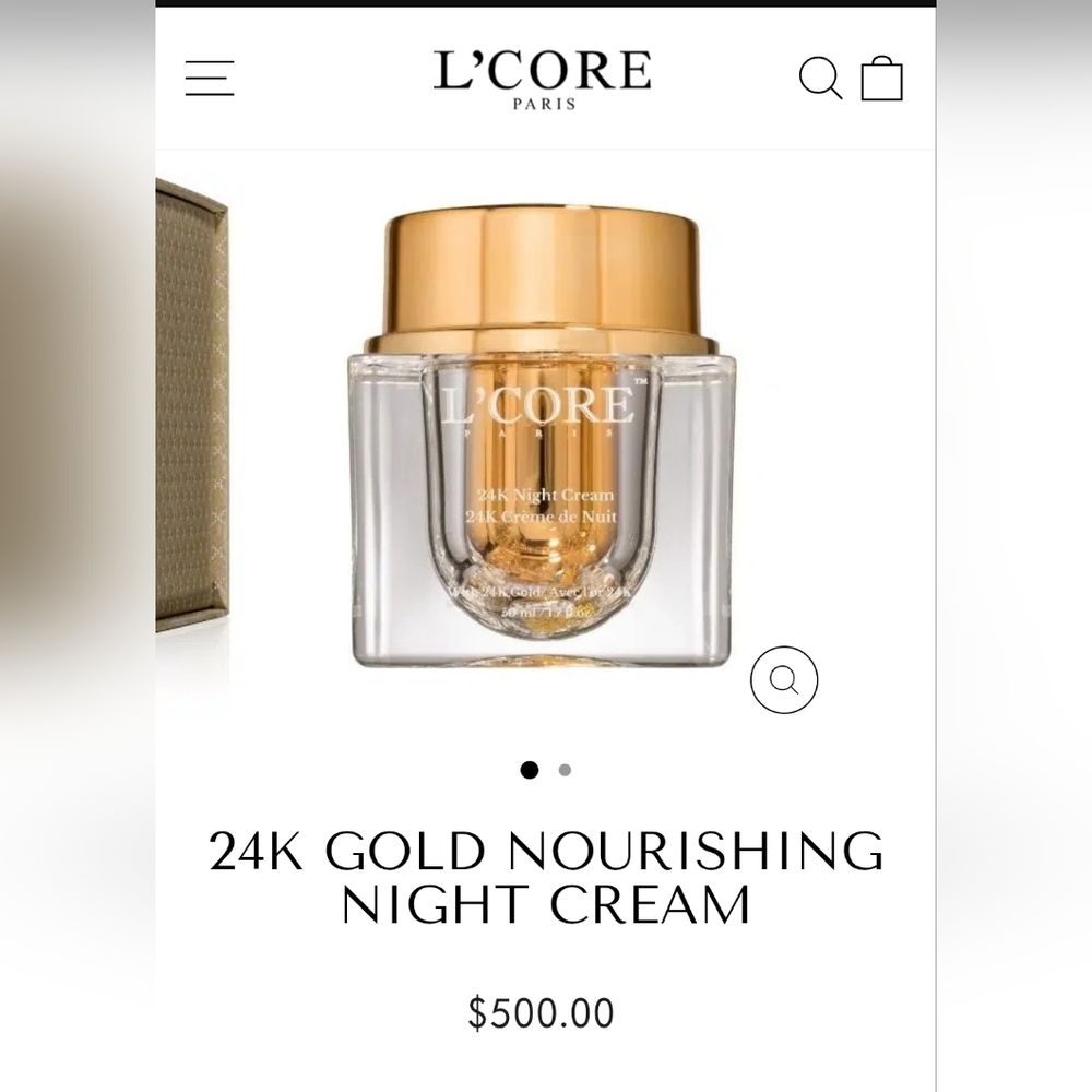 L'Core 24k Gold Infused Night Cream